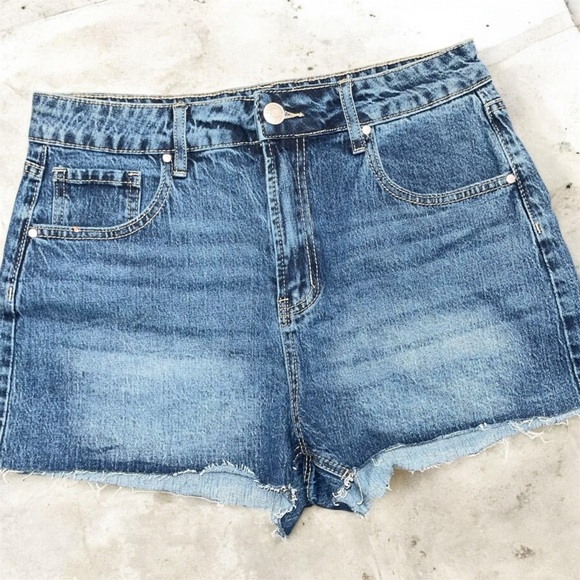 Pants - Denim Blue Women's Shorts